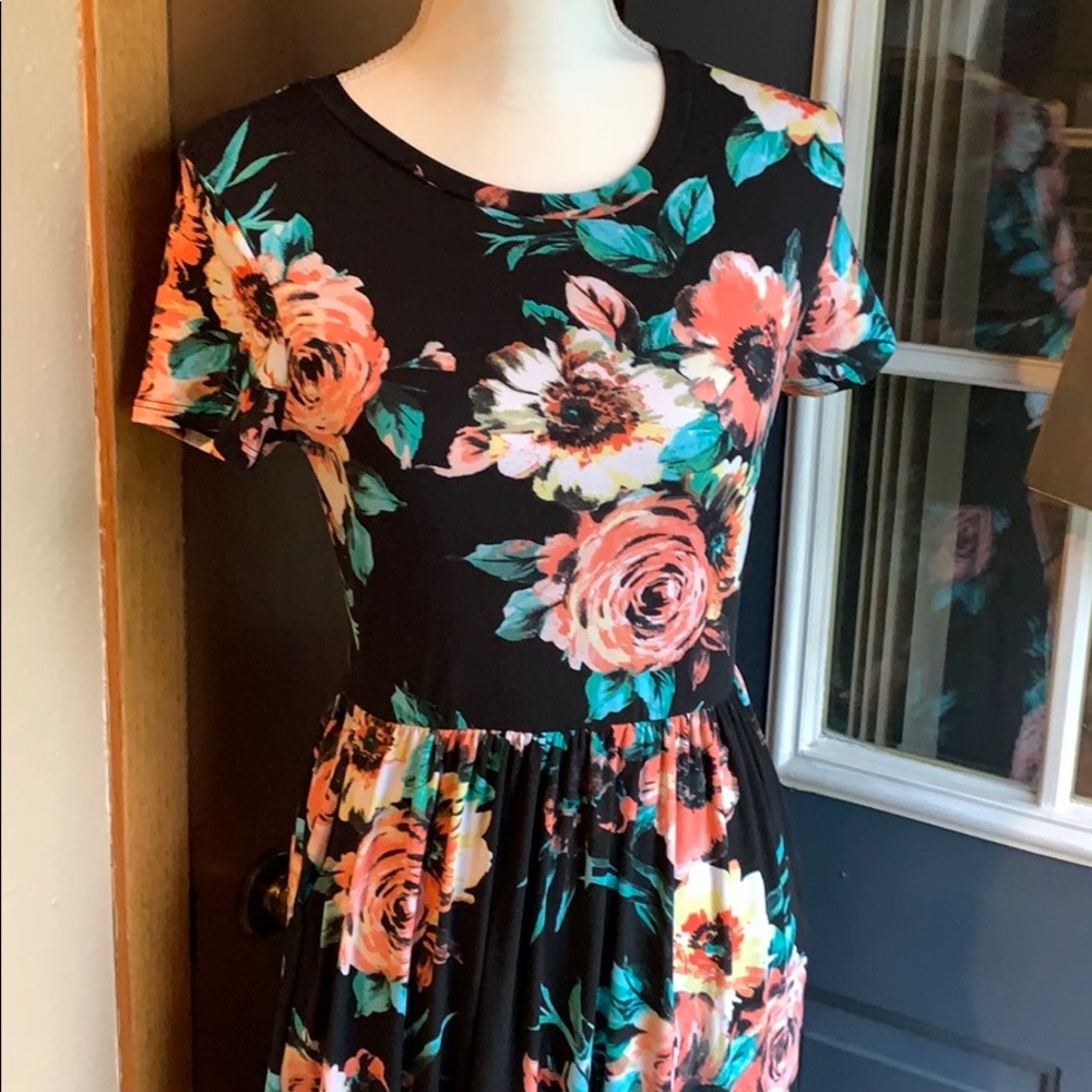 Small floral maxi dress